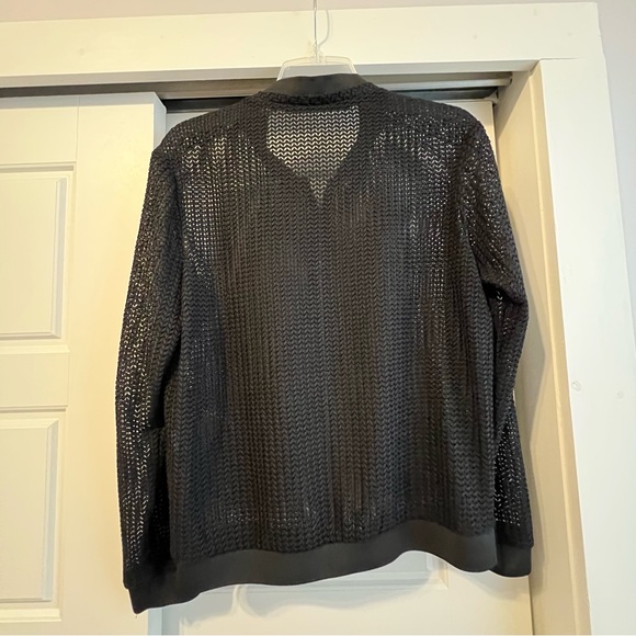 Zara Black Mesh Bomber Jacket - Picture 9 of 9